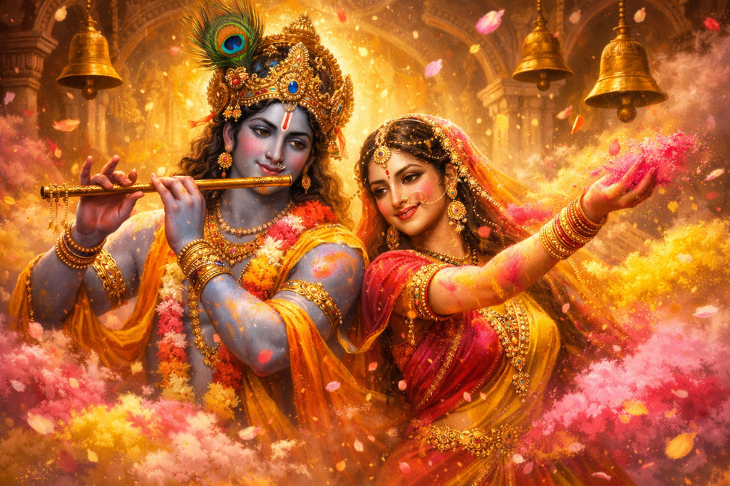 Radha krishan vrindavan holi